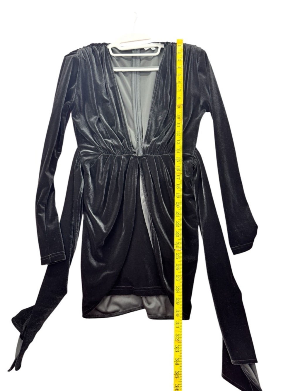 Yg Collection. Elegant Black Long Sleeve Dress — image 8 of 8